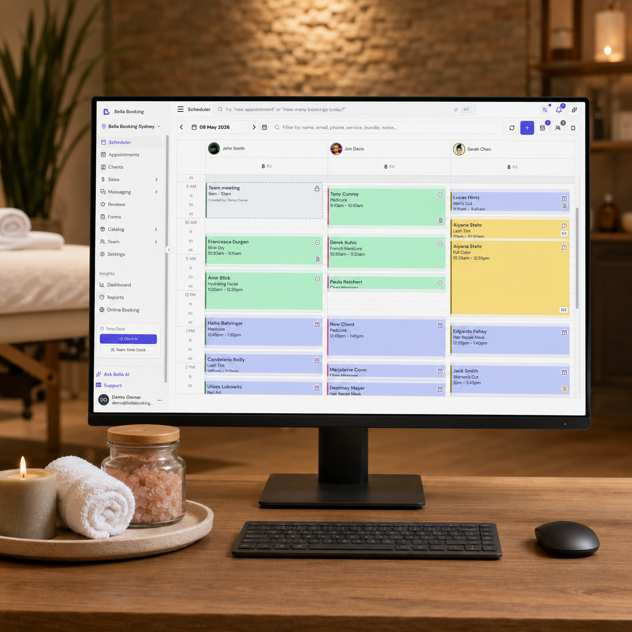 Spa booking software