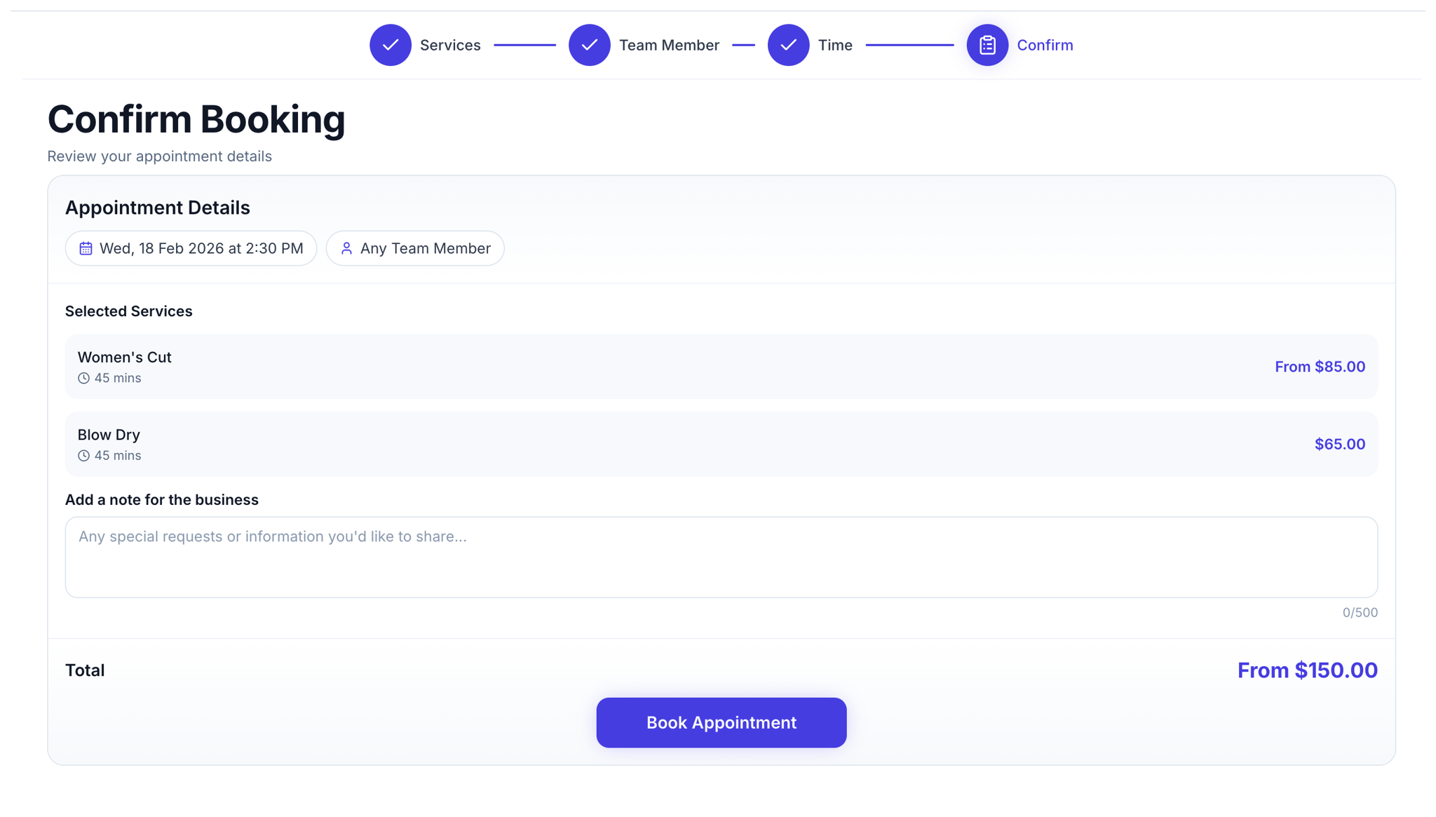 Online Booking