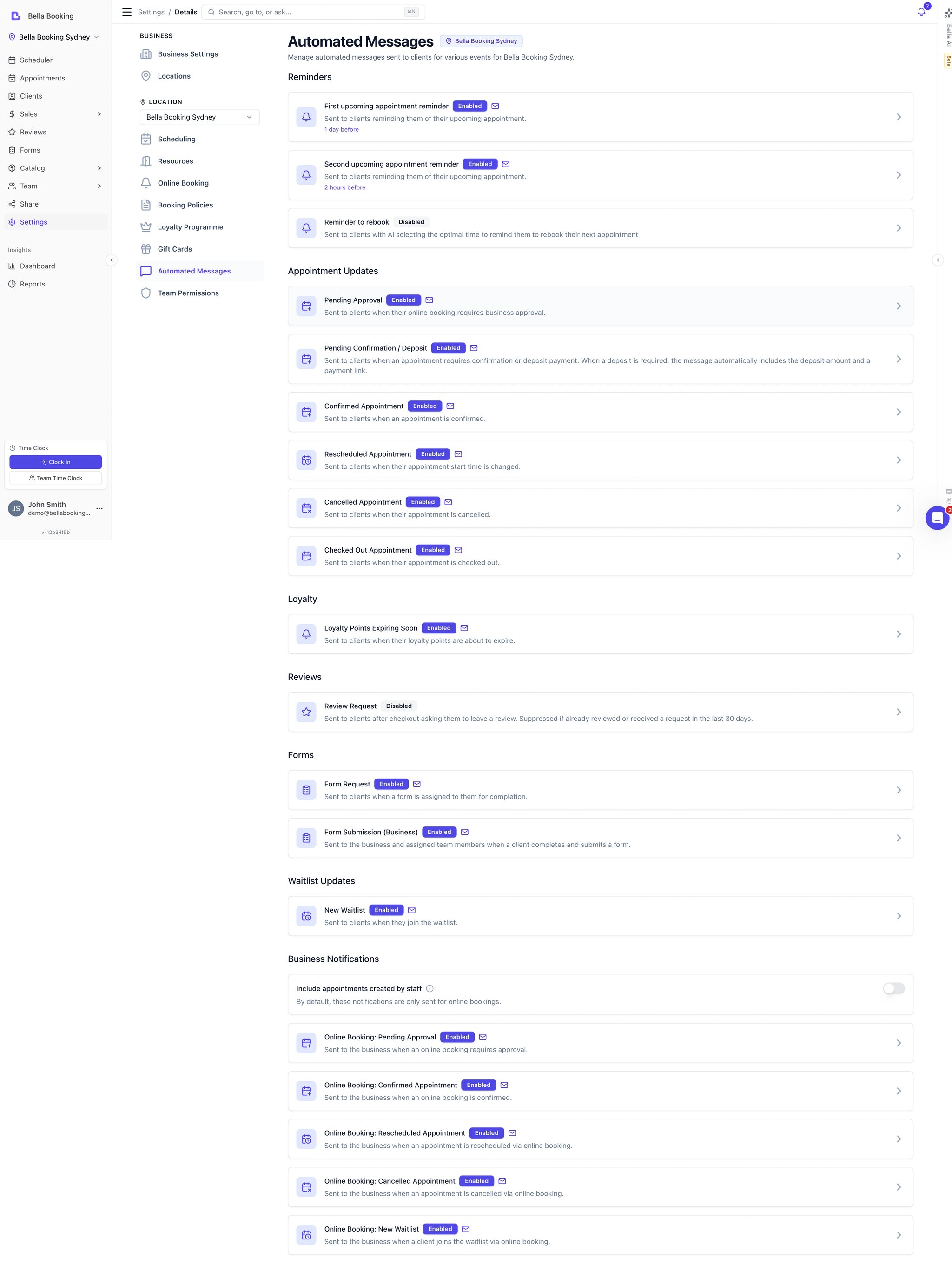 Automated Notifications
