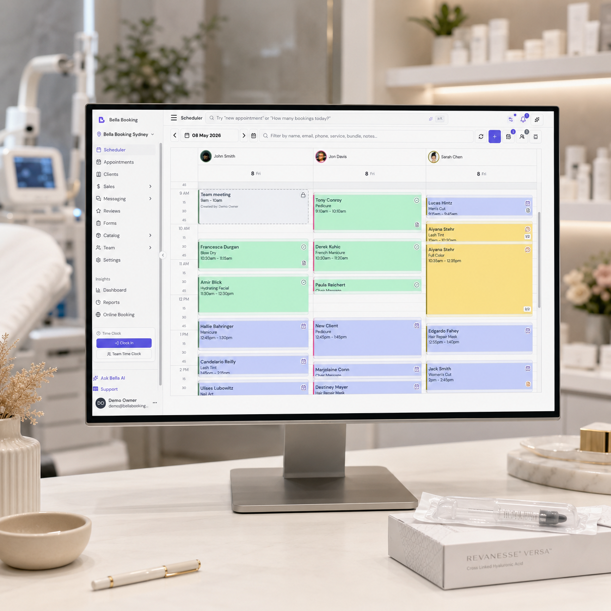 Beauty Clinic booking software